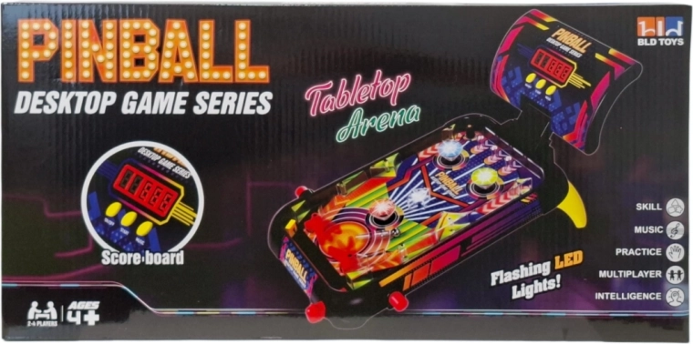 Joc arcade pinball cu efecte LED - 1 bucată
