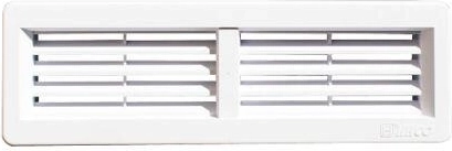 Grilaj de ventilare 220 × 55 mm alb