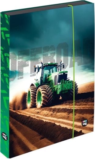 Cutie pentru caiete A4 Jumbo cu motiv tractor Oxybag