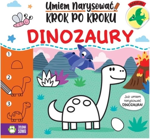 Știu să desenez pas cu pas: Dinozauri