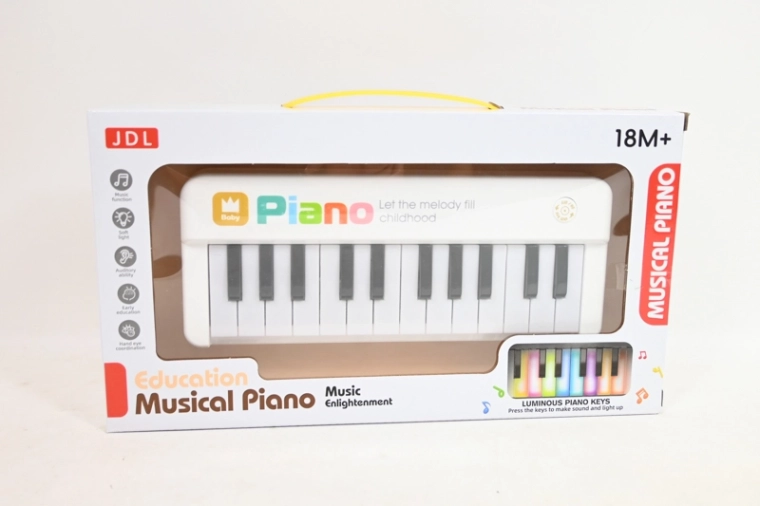 Keyboard muzical pentru copii pe baterii, în 2 variante de culoare - 1 bucată