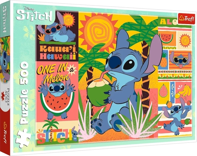 Puzzle 500 piese LILO ȘI STITCH – vacanță cu Stitch