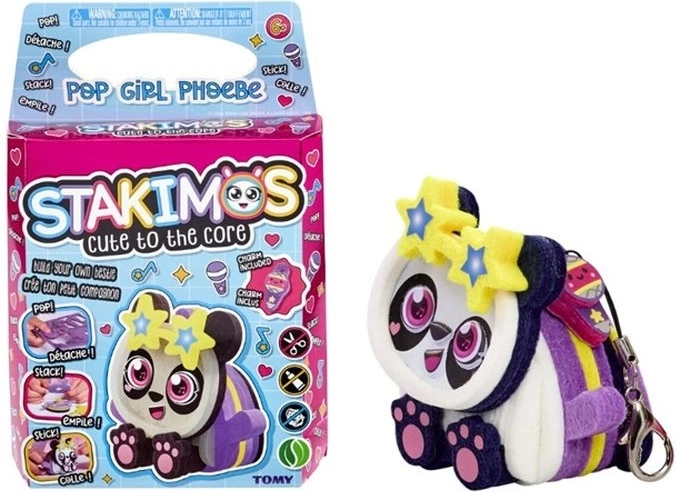 TOMY Stakimos Pop Girl Phoebe – set creativ pentru asamblarea unei figurine