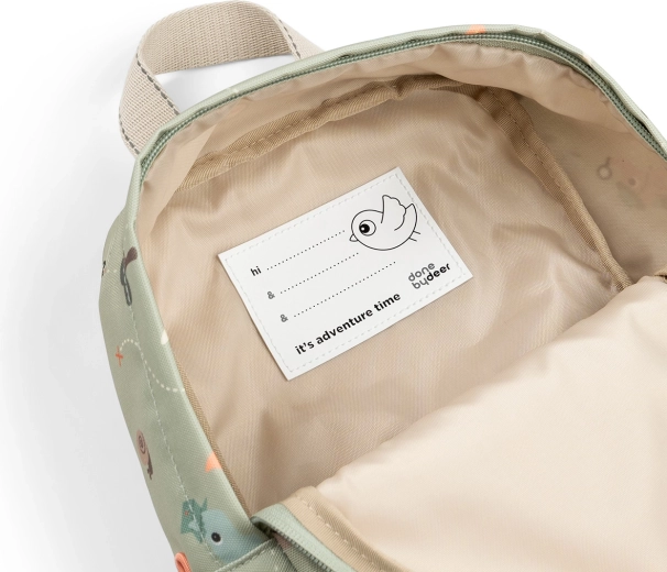 Done by Deer rucsac mic pentru copii Tiny trails verde 4 l
