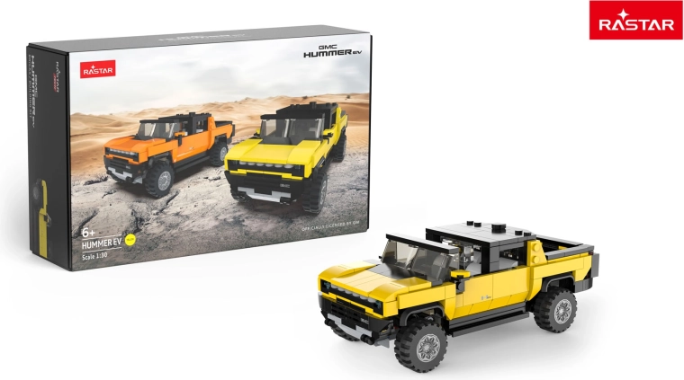 Set de construcție auto RASTAR Hummer EV 1:30 galben