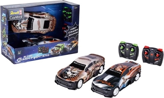 Revell RC Cars Crash Fighter – set de 2 mașini cu telecomandă pentru dueluri