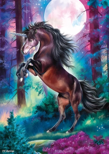 Puzzle unicorn la lună plină 1000 piese SCHMIDT