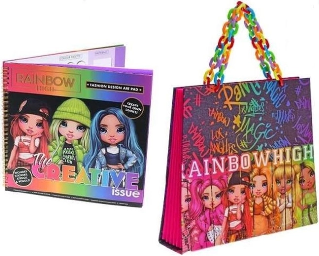 Rainbow High set creativ de modă pentru design de tricouri