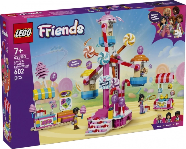 LEGO Friends Roată panoramică cu vată de zahăr și brioșe