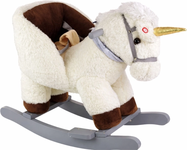 Unicorn alb balansoar pentru copii