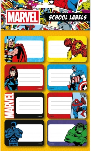 Set școlar Marvel cu autocolante budget