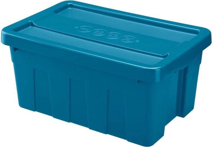 Cutie de depozitare din plastic cu capac HEIDRUN 45 l