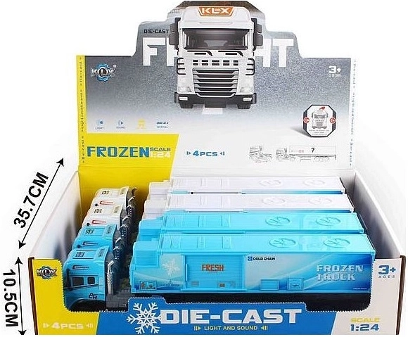Camion frigorific 39 cm cu lumină și sunet