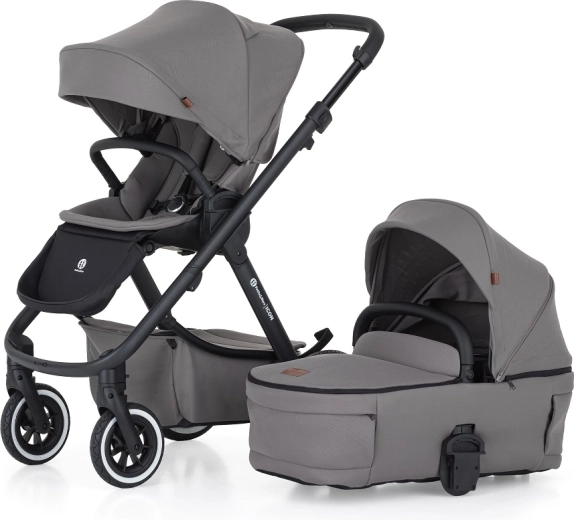 Cărucior combinat Petite&Mars Icon 2 în 1 Dove Grey Lite Air