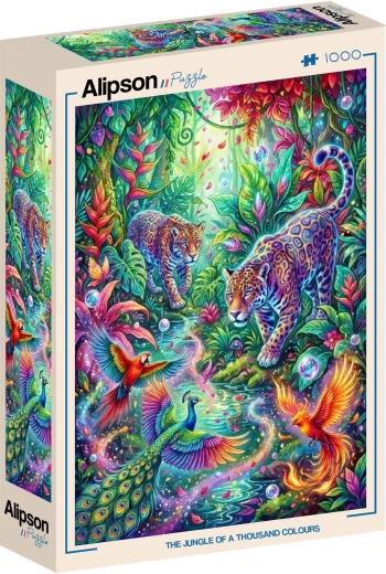 Puzzle Alipson Junglă multicoloră 1000 de piese