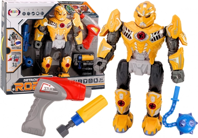 Șurubelniță Robot Armă Bormașină Lumini Sunet Galben