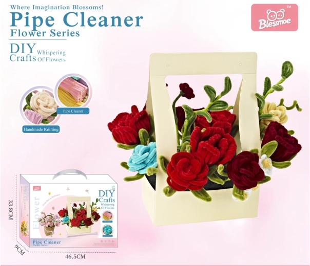 Set creativ DIY buchet de flori pentru copii