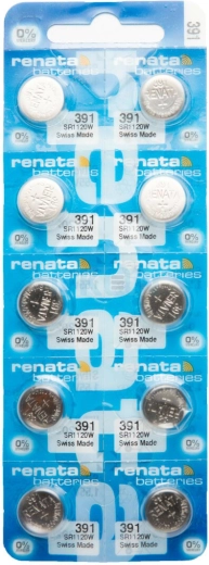 Renata 391 baterie tip buton pentru ceas 1,55 V 50 mAh, pachet 10 buc