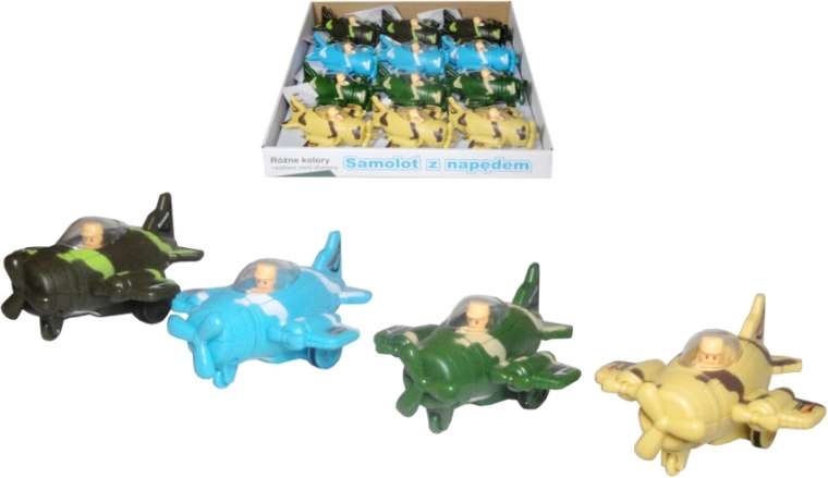 Avion din plastic cu mecanism cu fricțiune