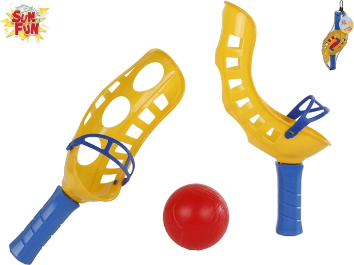 Lansatoare cu mingea Sun Fun – joc de aruncat și prins pentru copii