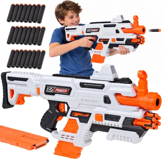 Blaster electric și manual 2 în 1 pentru săgeți din spumă