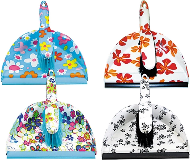 Măturică și făraș cu margine de cauciuc – mix de decoruri