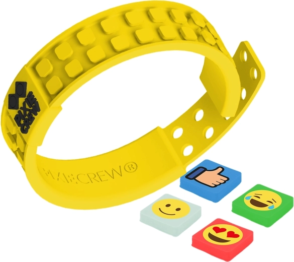 Brățară creativă Pixie Crew Emoji galbenă