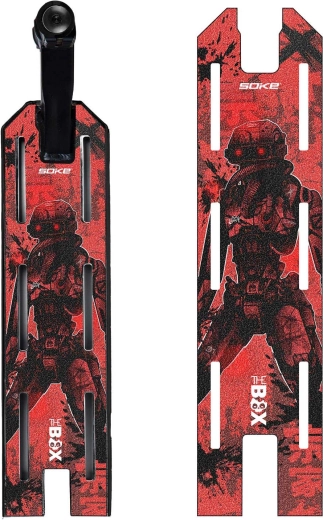 Griptape Soke pentru trotinetă freestyle Red Cyber 52 × 13 cm