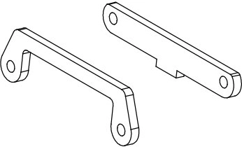 Întăritură față pentru brațul suspensiei (wishbone) pentru Skull, Nightstorm și Crossmo
