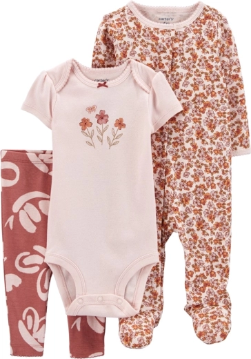 Set Carter’s din 3 piese pentru bebeluș Pink Floral