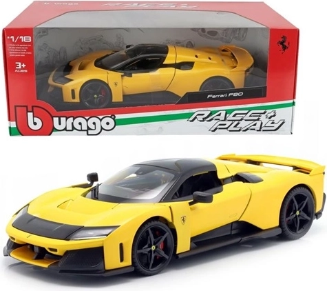 BBU Ferrari F80 R_P galben Giallo Modena 1:24 model auto de colecție