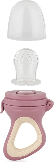Petite&Mars suzetă din silicon pentru hrănire Fruzi rose & sand 6 m+