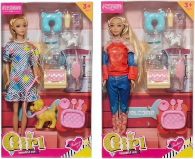 Păpușă cu accesorii - 1 bucată