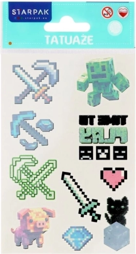 Tatuaj pixel - 1 bucată