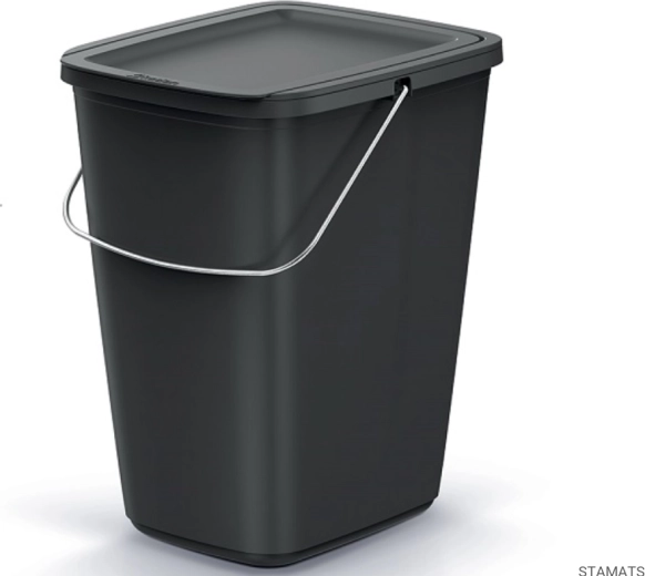 Coș de gunoi cu capac basculant 9 l Compacta