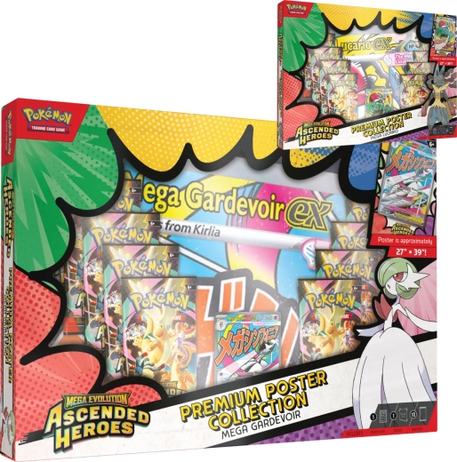 Pokémon TCG Ascended Heroes colecție premium cu poster - 1 bucată