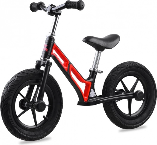 Bicicletă de echilibru TINY BIKE cu roți pneumatice de 12" și cadru din magneziu – Roșie
