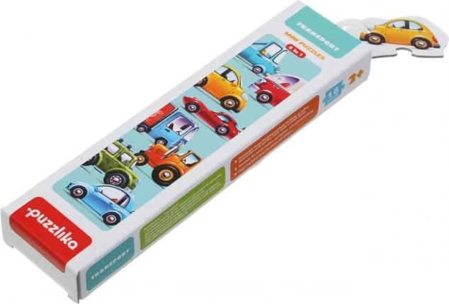 Puzzle cu Mijloace de Transport pentru Copii - 16 Piese