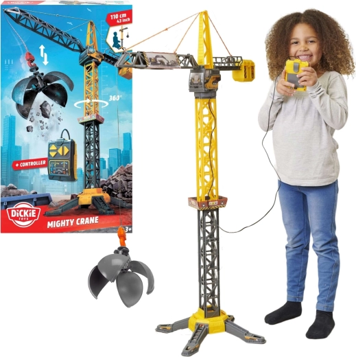 Macara telecomandată cu bilă de demolare 110 cm VOLVO de la Dickie Toys