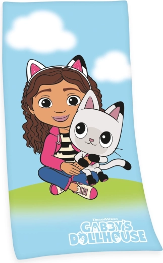 Gabby's Dollhouse prosop velur 75 × 150 cm