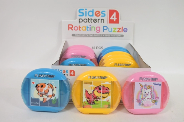 Puzzle rotativ pentru copii în ramă (3 modele)