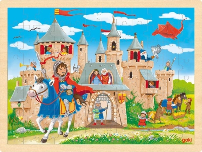 Puzzle din lemn Castel cavaleresc 96 piese