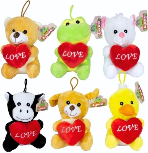 Animăluțe de pluș cu inimioară