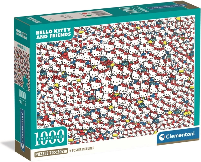 Puzzle CLEMENTONI Impossible Hello Kitty 1000 piese