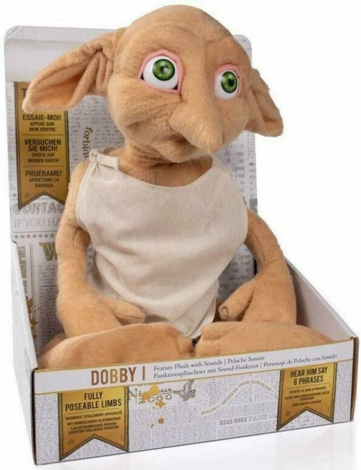 Spiriduș de pluș Dobby 30 cm HARRY POTTER – vorbitor și articulat