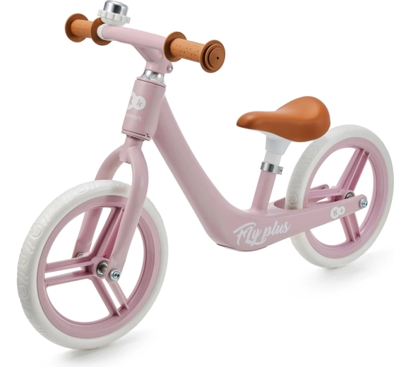 Bicicletă de echilibru Kinderkraft Fly Plus, powder pink