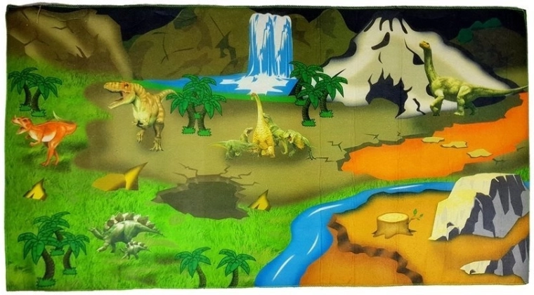 Covoraș de joacă pentru copii pentru podea cu dinozauri