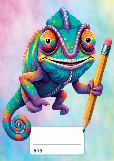 Caiet A5 cu linii Chameleon - 1 bucată
