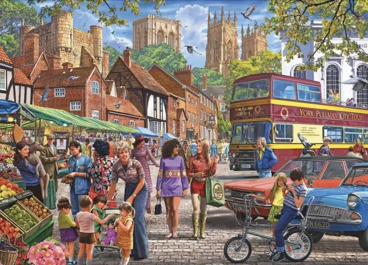 Puzzle Piața din York 1000 piese GIBSONS