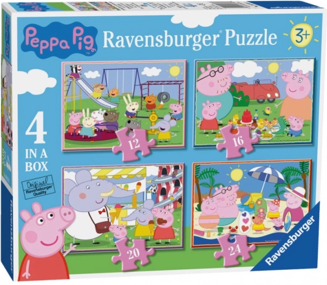 Ravensburger Puzzle Peppa Pig: Zile distractive 4v1
